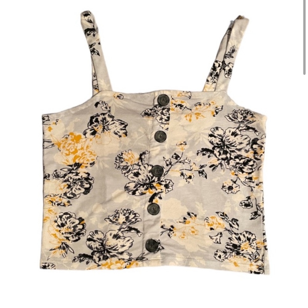 NWT Floral Crop Top Shirt Nordstrom women’s Medium